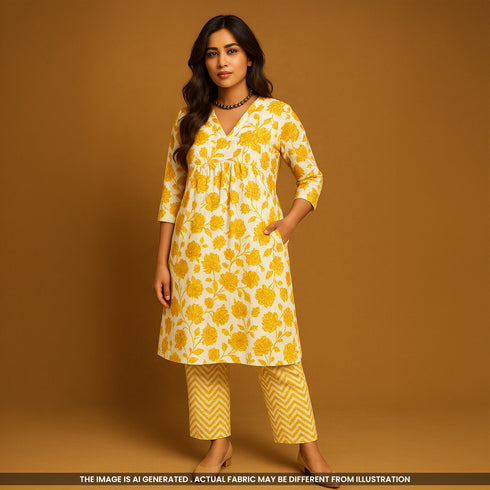 Printed Cambric Cotton Fabric- F4612